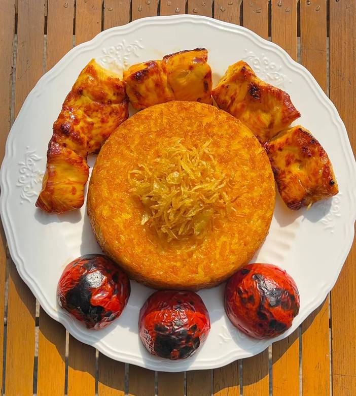 ته چین جوجه کباب